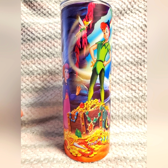 ‼️B2G1F 20oz Skinny Tumbler, Peter Pan, New - Picture 1 of 3